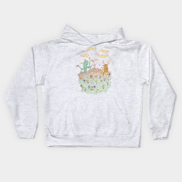 TEA & TOAST Kids Hoodie by ratkiss